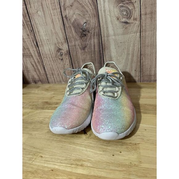 Roxy Rose Women's Fashion Walk Sneaker Size 8.5 Rainbow Glitter - Picture 4 of 10